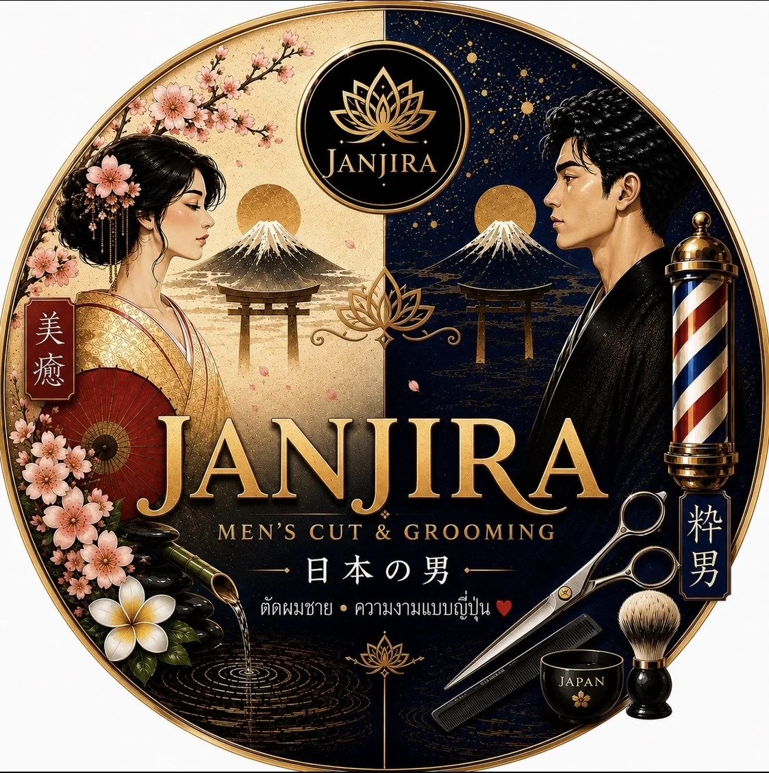 JANJIRA official Japanese-inspired logo artwork